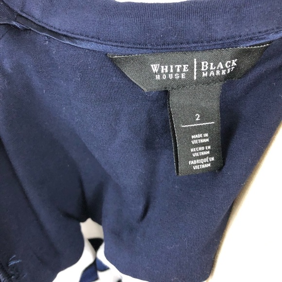 WHBM Navy Stripe Blazer - Picture 8 of 8